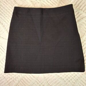 Banana Republic Skirt Women's 6 Black A-Line Ribbed Mini Stretch Preppy Short